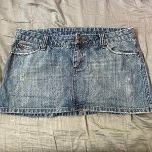 Stretchy Denim Mini Skirt